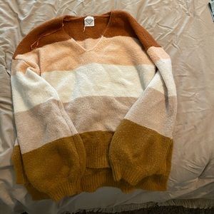 Color block sweater